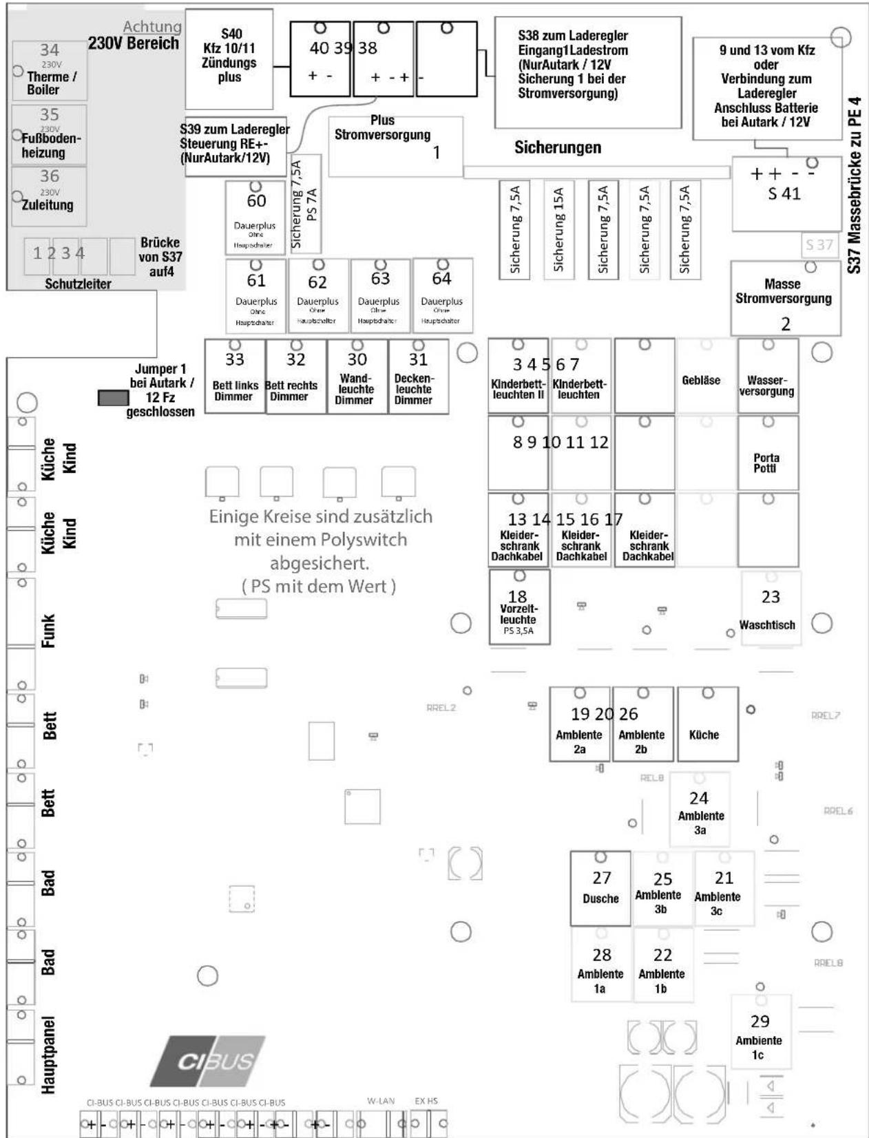 Hobby Premium (2016) - Kontaktplan Lichtsteuersystem - 1