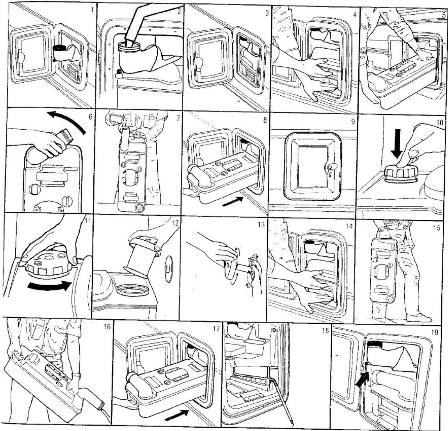 Bürstner Studio (1997-1999) - Entleeren der Kassette: - 1