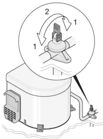 Adria Aviva 490 LX (2012) - Filling/emptying the boiler - 1