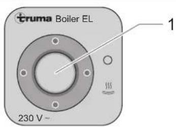 Adria Aviva 350 (2012) - Boiler in electric mode - 1