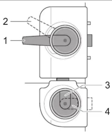 Adria Aviva 350 (2012) - Locking the door: - 1