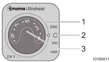 Adria Aviva 350 (2012) - Ultraheat auxiliary electric heater (special equipment) - 1