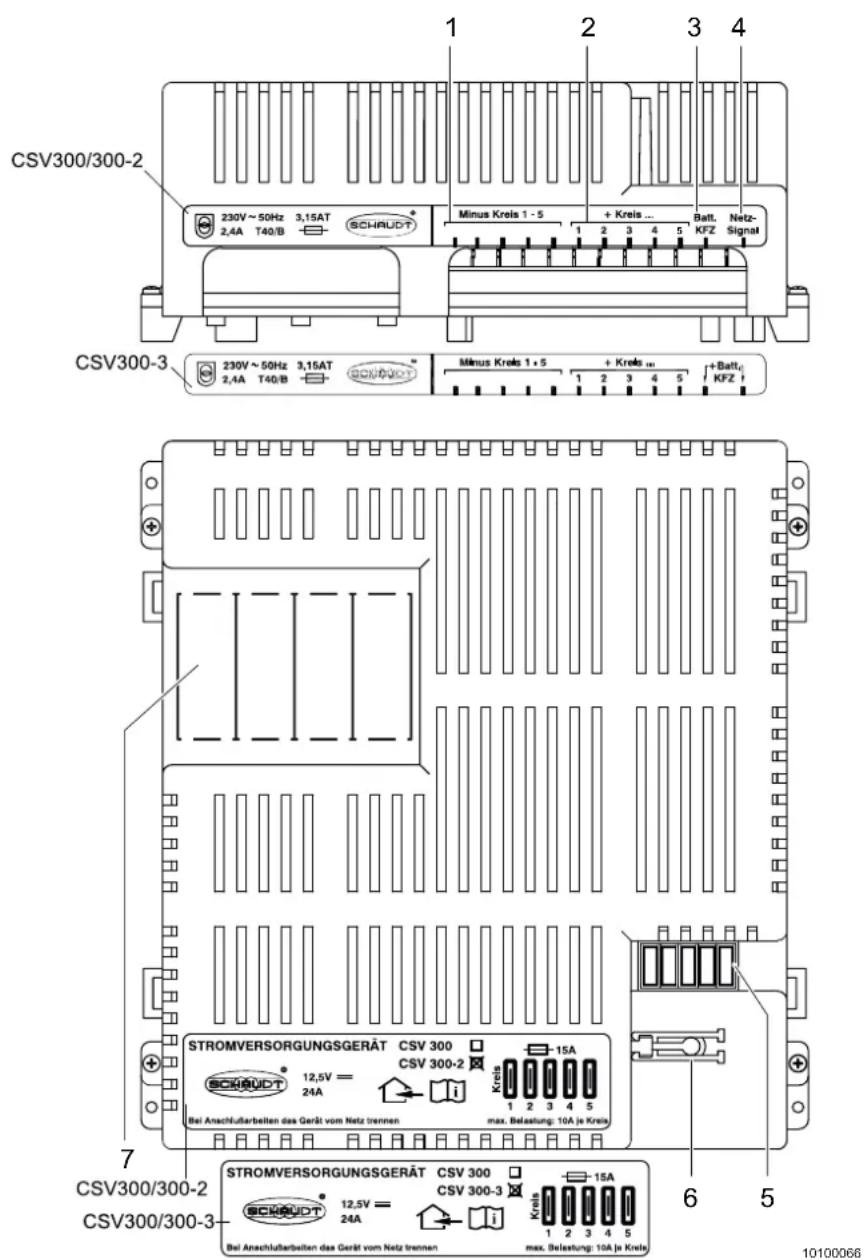 Adria Aviva 350 (2012) - Damage to power supply unit - 1