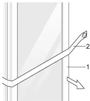 Adria Alpina 763 (2012) - Damage to folding door or bathroom unit - 1