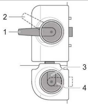 Adria Adora 643 (2012) - Locking the door: - 1