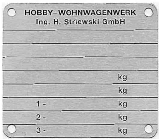 Hobby 2012 - Fahrzeug-Identifizierungsnummer (FIN) - 1