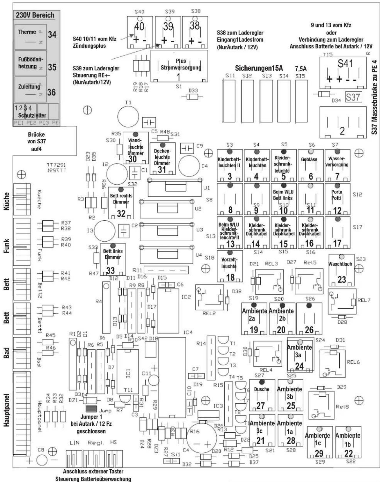 Hobby 2013 - Kontaktplan Lichtsteuersystem - 1