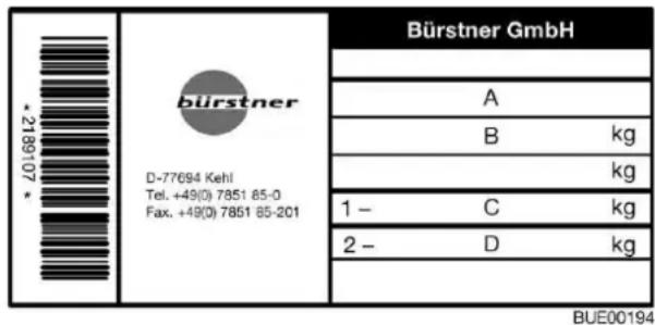 Bürstner Trecento (2006) - Typschild - 2