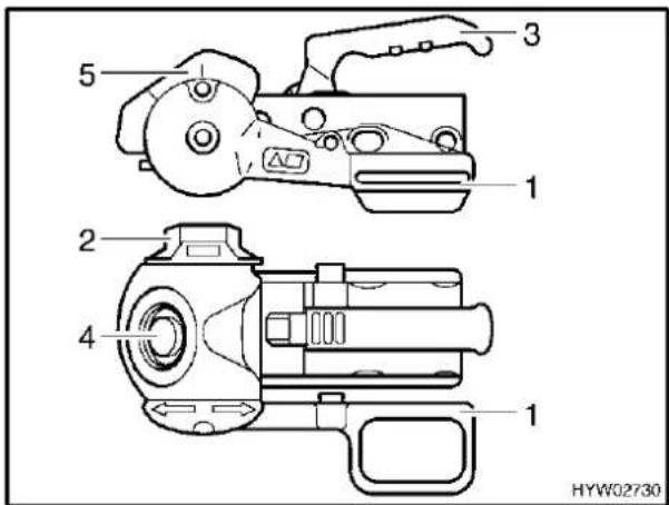 Bürstner Flipper (2005) - Sicherheitskupplung AKS 3004 - 1