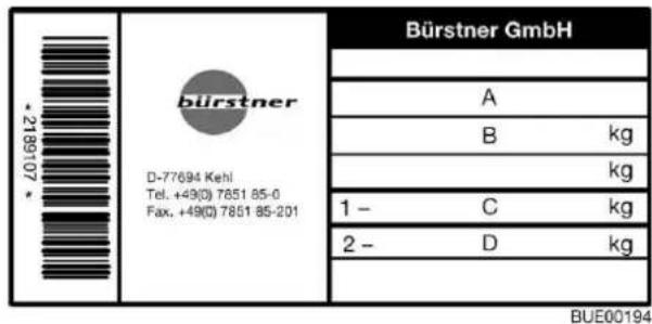 Bürstner Flipper (2005) - Typschild - 2