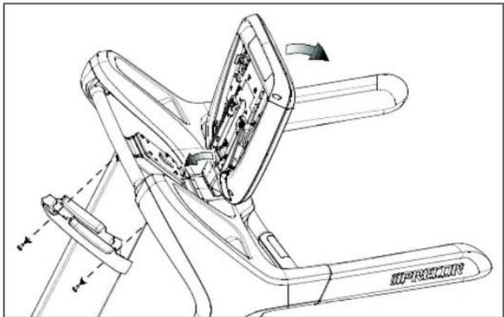 Precor TRM 885 - Den Kabelsatz einziehen: - 1