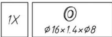 1X Ø16×1.4ר8