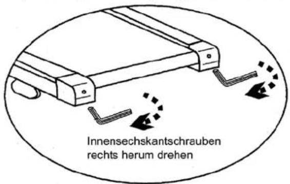 Finnlo Endurance III - Einstellung der Laufgurtspannung - 1