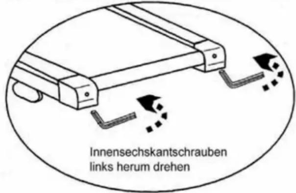 Finnlo Technum II - Einstellung der Laufgurtspannung - 2