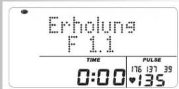 Erholungs F 1.1 TIME PULSE 0:00♥135