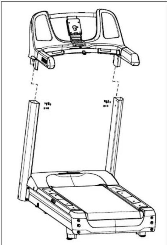 Precor TRM 811 - ACHTUNG: Achten Sie darauf, dass beim nächsten Schritt keine Drähte zerschnitten oder eingeklemmt werden. - 2