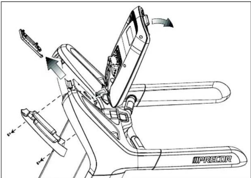 Precor TRM 811 - Den Kabelsatz einziehen: - 1