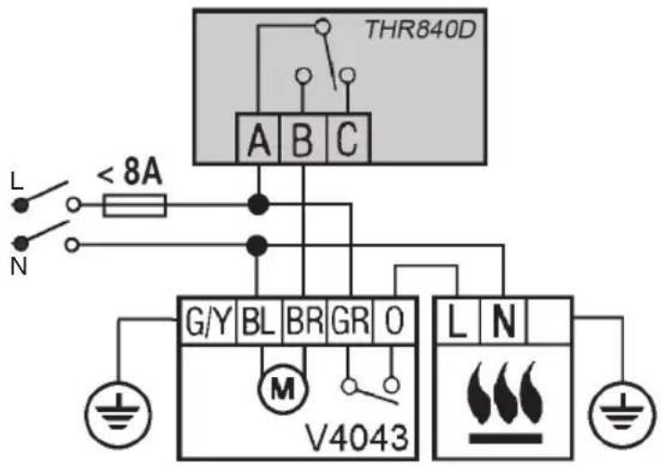 THR840D A B C L < 8A N G/Y BL BR GR O V4043 L N