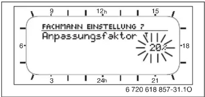 FACHMANN EINSTELLUNG 7 Anpassungsfaktor 6 12h 15 -18 3 24h 21 6 720 618 857-31.10