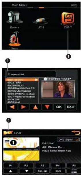 ZENEC Z-N720 MH - BEDIENUNG VON EXTERNEN DVB-T/DAB+ WIEDERGABEQUELLEN - 1