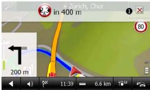 FALK NEO - Warnungen mit geplanter Route - 1