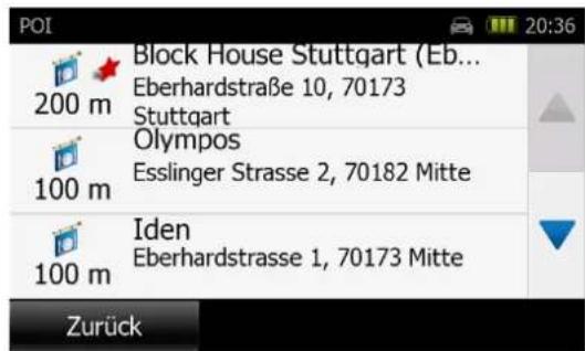 FALK NEO - Zieleingabe über die Auswahl eines Sonderziels (POI) - 5