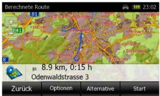 FALK NEO - Berechnete Route - 1