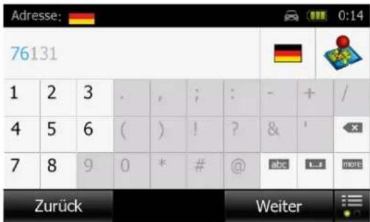 FALK NEO - Postleitzahl wählen - 1