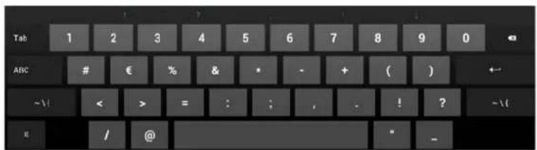 CARTREK Mireo (2500) - Benutzen des Buchstaben- / Zahlen- / Umschaltsymbols - 1