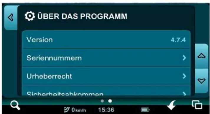 CARTREK Mireo (2500) - Benutzen der „über das Programm“ Seite - 1