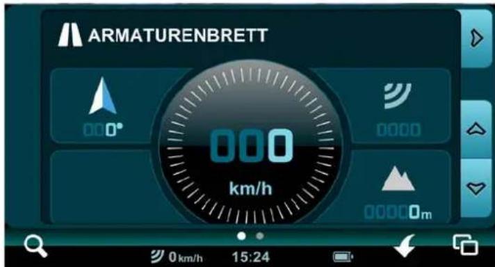 CARTREK Mireo (2500) - Benutzen des „Armaturenbretts“ - 1