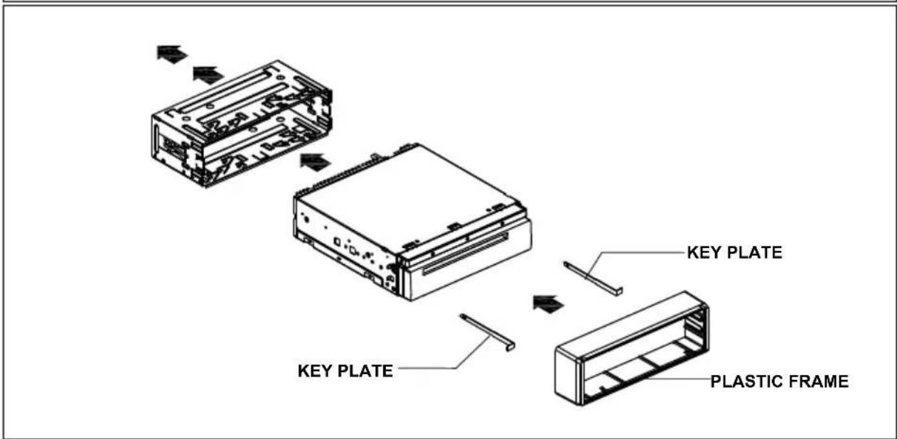 KEY PLATE KEY PLATE PLASTIC FRAME
