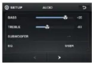 BASS Trabble SUBWOOFER EQ AUDIO +05 +01 ... USER