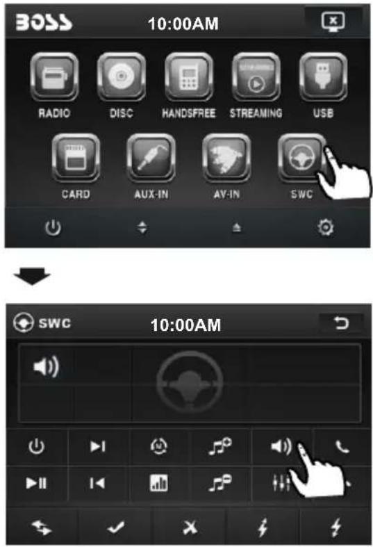 BOSS 10:00AM RADIO DISC HANDSFREE STREAMING USB CARD AUX-IN AV-IN SWC SWC 10:00AM