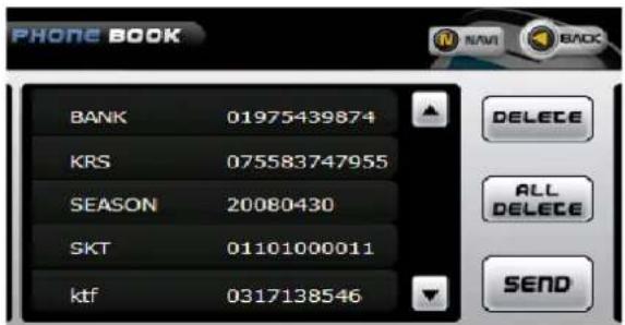 Bullit NAV3500BT - BT PHONE BOOK - 8