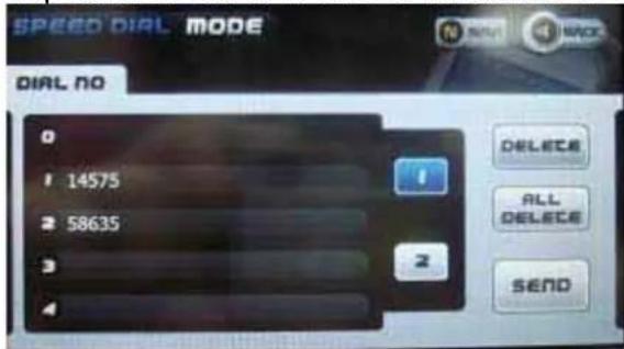 Bullit NAV3500BT - Speed Dial Mode - 3