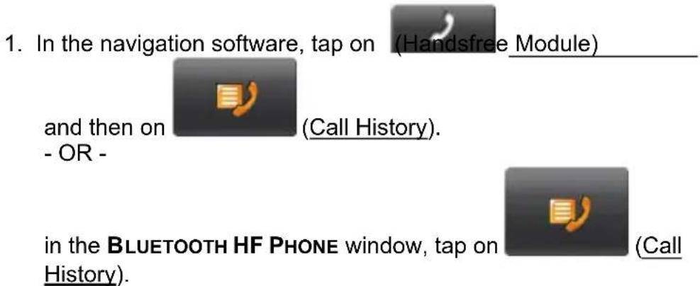 Sungoo 43.01 - Calling most recently dialled, received or missed numbers - 1