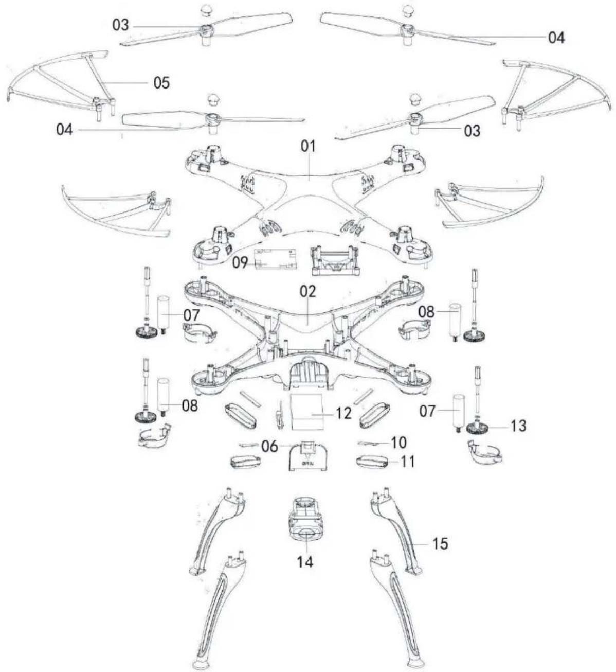 Syma X5HW - ERSATZTEILE - 2