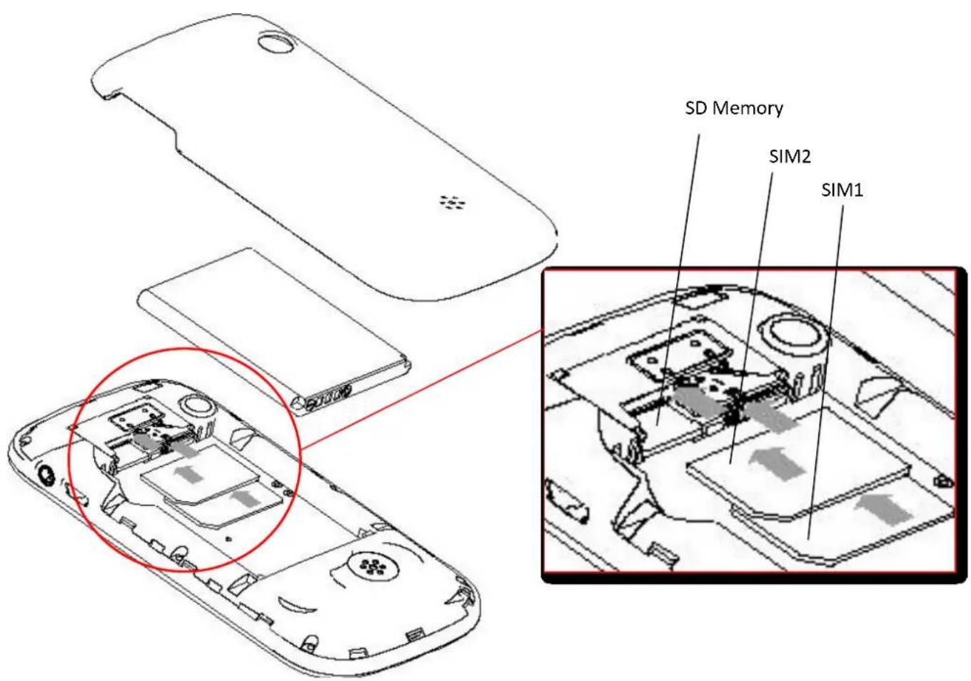 NGM Vanity Qwerty - Install the SIM Card - 1