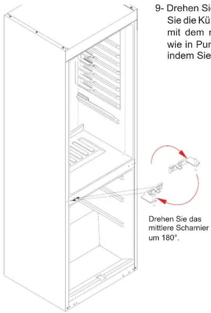 Luxor KG 272 A++ LUX - Türanschlag wechseln - 9