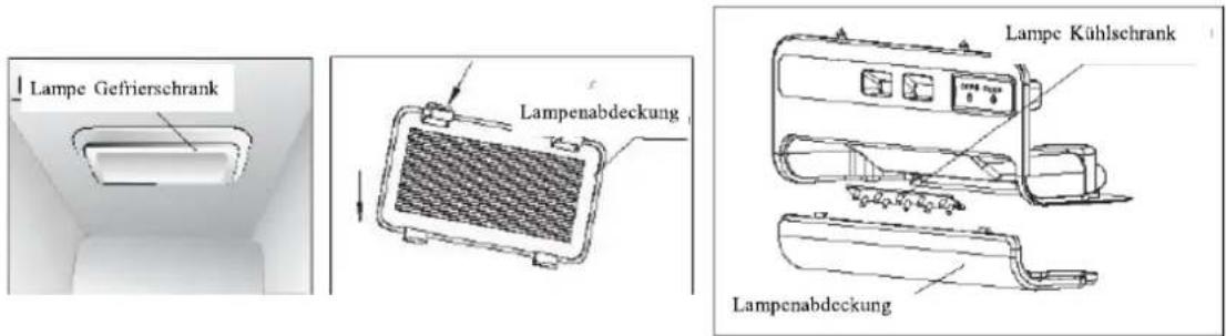 Nabo SBS 5370 - Ersatz der Lampen im Gefrier- und Kühlschrank und technische Daten - 1