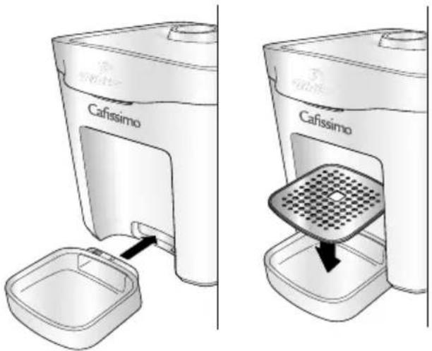 Tchibo Cafissimo Duo - Abtropfschale und -gitter reinigen - 1