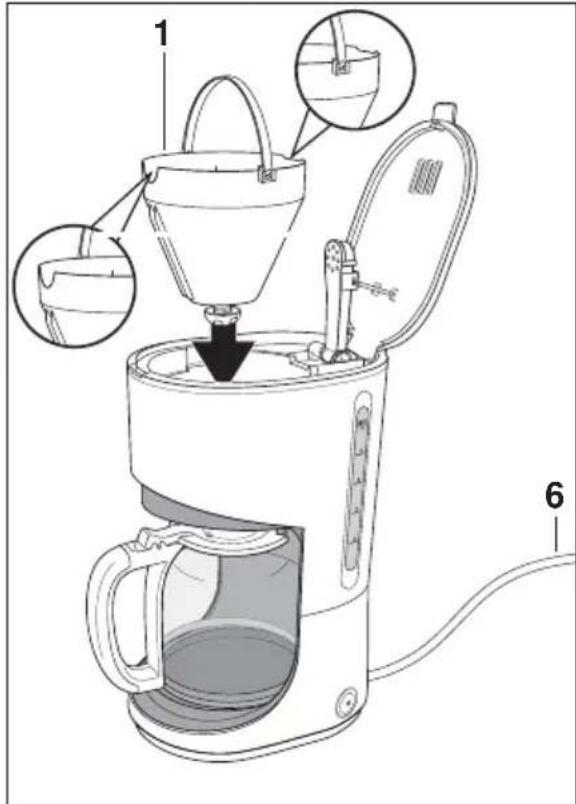 PRIVILEG CM4272-A - Kaffeemaschine anschließen und in Betrieb setzen - 3