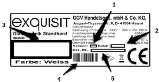 Exquisit EMS 601 - Folgende Angaben werden benötigt um Ihren Auftrag zu bearbeiten: - 1