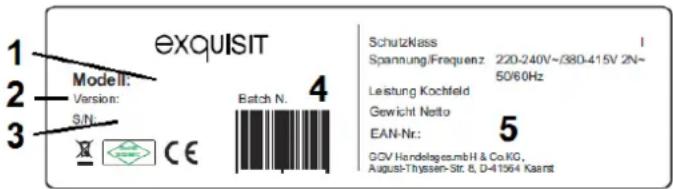 Exquisit EKI 702-1 R - Bitte geben Sie unbedingt an: - 1