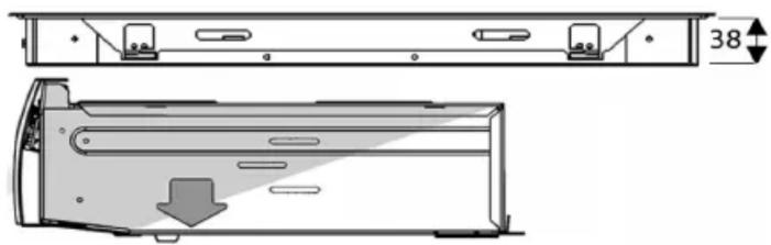 IGNIS AKL 702 IX - MASSE DER KOCHMULDE UND DER ARBEITSPLATTE (mm) - 2