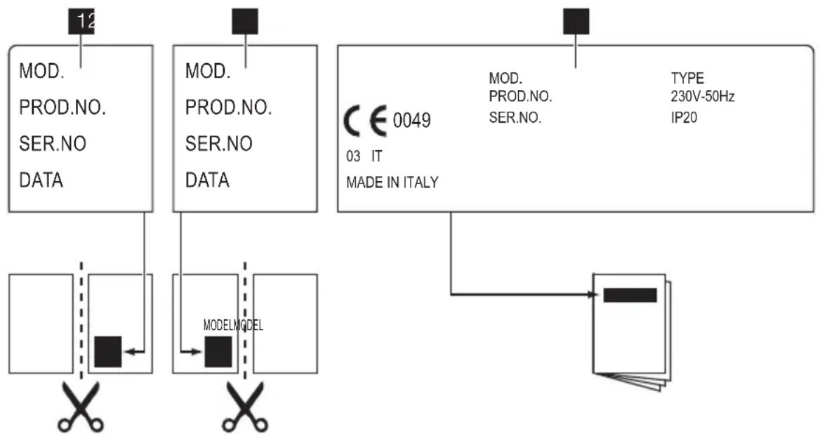 PROGRESS PAG6430E-D - Im Zubehörbeutel mitgelieferte Aufkleber - 1