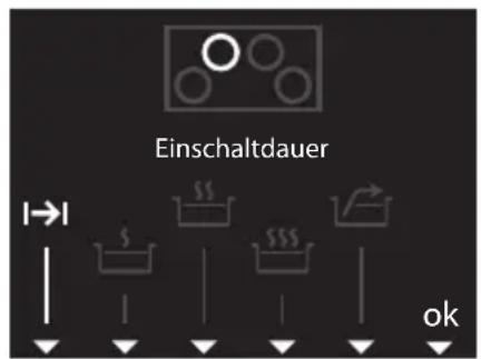 V-ZUG GK46TIMAS - Einschaltdauer einstellen - 1