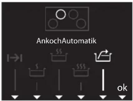 V-ZUG GK46TIMAS - AnkochAutomatik einschalten - 1