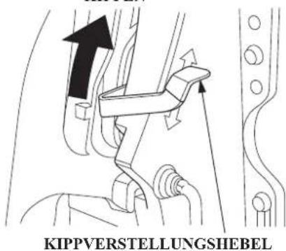 KIPPVERSTELLUNGSHEBEL
